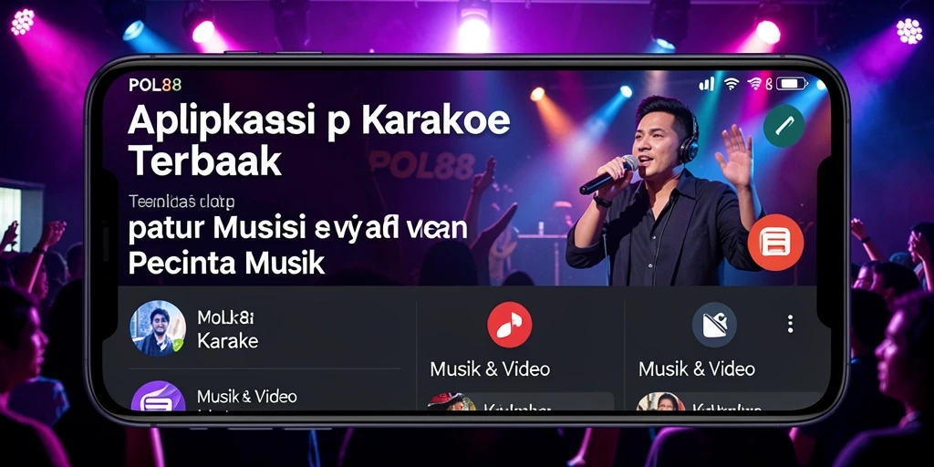 Tampilan antarmuka aplikasi Karaoke POL88 yang menarik dan mudah digunakan.